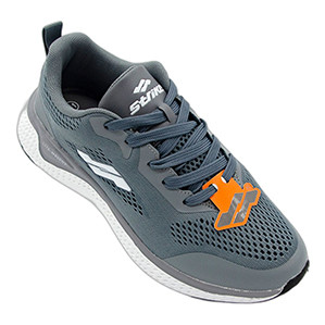 STRIKE Glide Men's Gray Lightweight Walking Sneakers | All-Day Comfort | Versatile Style