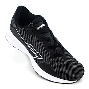 STRIKE Renew Athletic Men's Black Running Shoes, Lightweight & Breathable