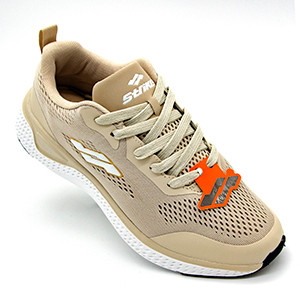 STRIKE Glide Men's Beige Lightweight Walking Sneakers | All-Day Comfort | Versatile Style
