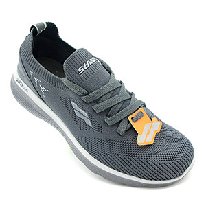STRIKE Vertex Men's Grey Walking Sneakers | Lightweight | Breathable | Comfort Design.