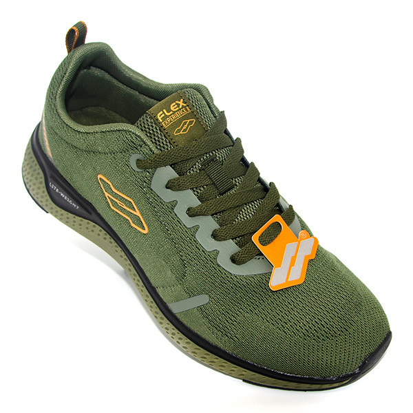 STRIKE Experience Men's Olive Sneakers | Lightweight | Airy| Comfort-Focus Design.